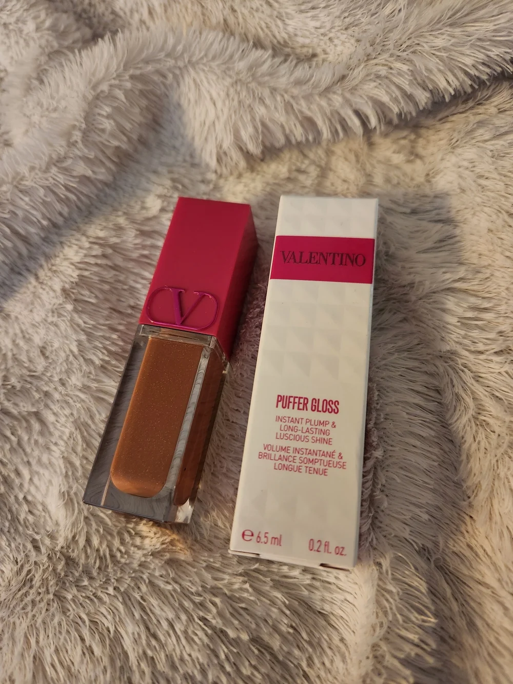 Valentino Puffer Shimmer Lip Gloss - 122A WARM IT UP